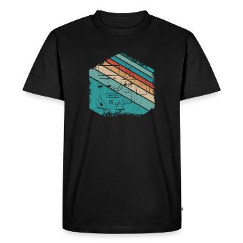 Math Teacher Mathematics Design - Men's Premium Organic T-Shirt - black - Front - Nico (187cm)