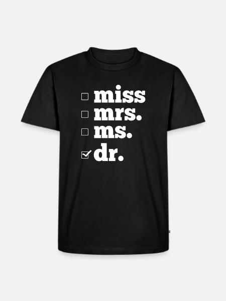 Ph.D. Doctorate - Men's Premium Organic T-Shirt - black
