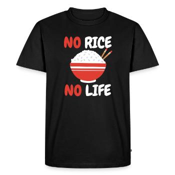 Rice Filipino Philippines Asian Food - Men's Premium Organic T-Shirt - black - Front - Nico (187cm)