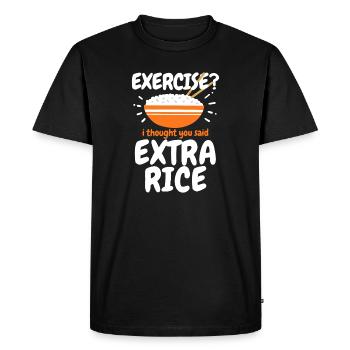 Riz Extra Riz Cuisine Philippine - T-shirt Premium bio Homme - noir - Devant - Nico (187cm)