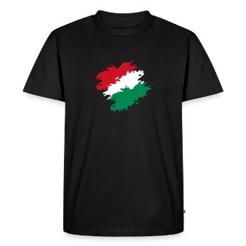 Hongrie - T-shirt Premium bio Homme - noir - Devant - Nico (187cm)