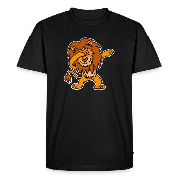 Dab dabbing lion Pays-Bas Orange Championnat d’Europe de football - T-shirt Premium bio Homme - noir - Devant - Nico (187cm)