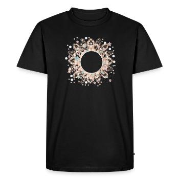 cadre imaginatif en dentelle délicate - T-shirt Premium bio Homme - noir - Devant - Nico (187cm)