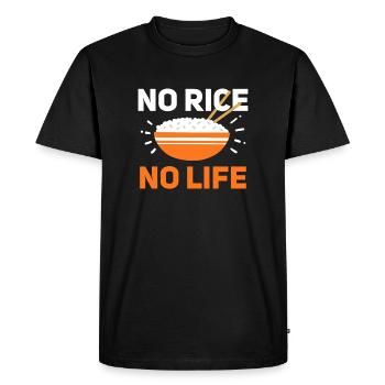 Rice Filipino Philippines Asian Food - Men's Premium Organic T-Shirt - black - Front - Nico (187cm)