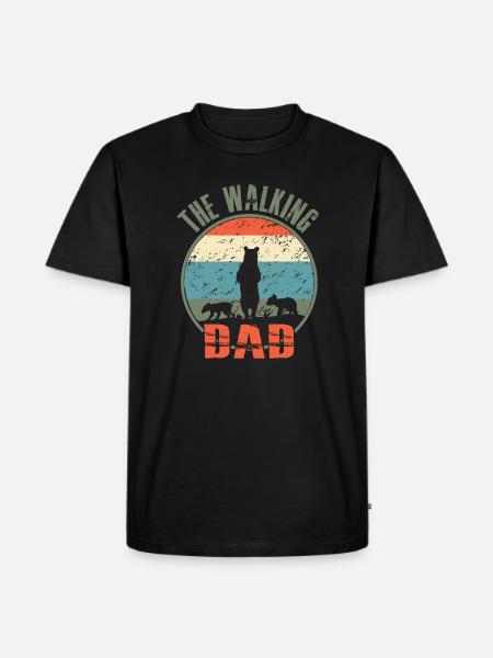 THE WALKING DAD - Men's Premium Organic T-Shirt - black