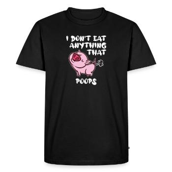 Statement Pig Vegan - Men's Premium Organic T-Shirt - black - Front - Nico (187cm)