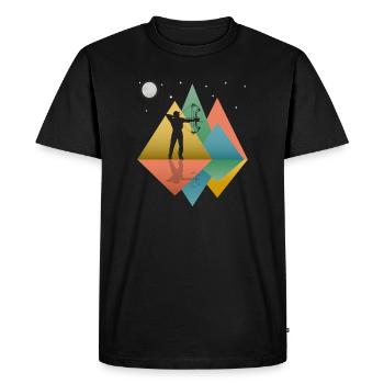 Archery Mens - Compound Bow - Men's Premium Organic T-Shirt - black - Front - Nico (187cm)