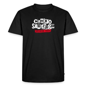 Camino de Santiago Tour | Punk Band Style - Men's Premium Organic T-Shirt - black - Front - Nico (187cm)