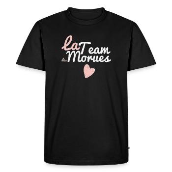 La Team Monues Rose - T-shirt Premium bio Homme - noir - Devant - Nico (187cm)
