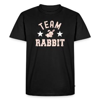 Lapin lapin - T-shirt Premium bio Homme - noir - Devant - Nico (187cm)
