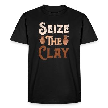 Pottery Pottery Pottery Pottery Pottery - Men's Premium Organic T-Shirt - black - Front - Nico (187cm)