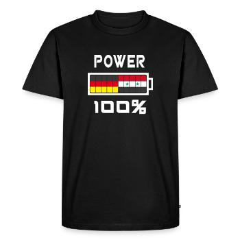 Germany and Syria Power 100% - Men's Premium Organic T-Shirt - black - Front - Nico (187cm)