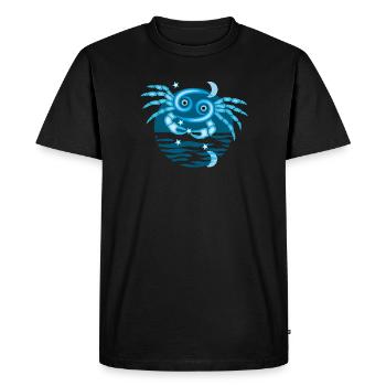 Signe du Zodiaque du Cancer - T-shirt Premium bio Homme - noir - Devant - Nico (187cm)