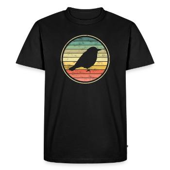 bird birds - Men's Premium Organic T-Shirt - black - Front - Nico (187cm)