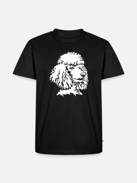 Poodle head "Black Edition" - Men's Premium Organic T-Shirt - black