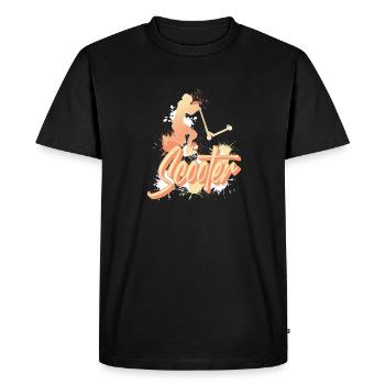 Scooter Tretroller E-Scooter - T-shirt Premium bio Homme - noir - Devant - Nico (187cm)