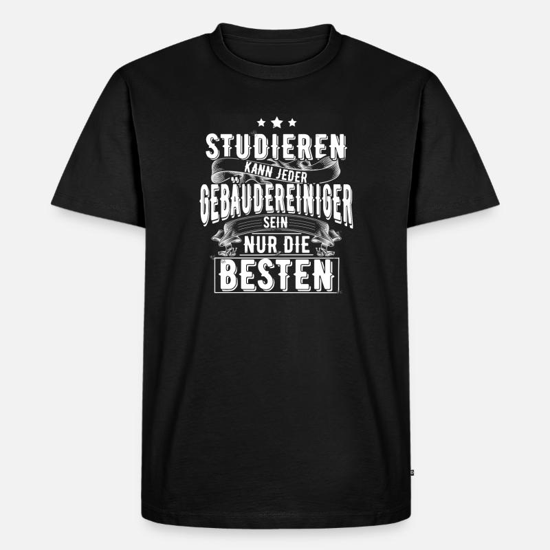 Gebäudereiniger - Männer Premium Bio T-Shirt - Schwarz