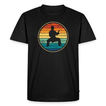 Karaté Sports de combat - T-shirt Premium bio Homme - noir - Devant - Nico (187cm)