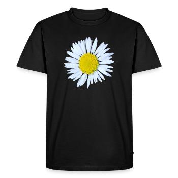 Marguerites - T-shirt Premium bio Homme - noir - Devant - Nico (187cm)
