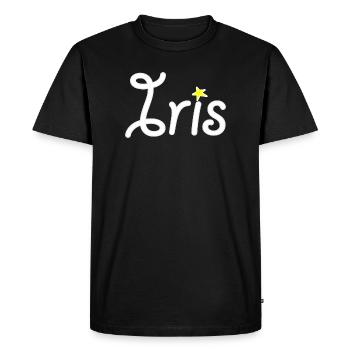 Iris - T-shirt Premium bio Homme - noir - Devant - Nico (187cm)