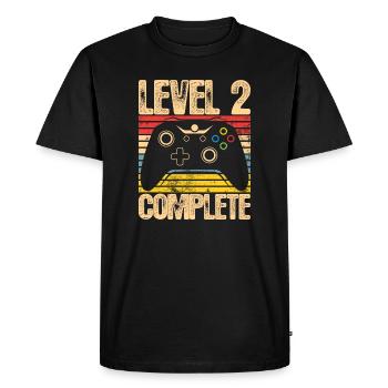 Level 2 Complete Controller - Men's Premium Organic T-Shirt - black - Front - Nico (187cm)
