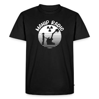 Manip radio et Mobile pour Manipulateur radio - T-shirt Premium bio Homme - noir - Devant - Nico (187cm)