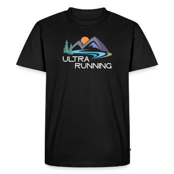 Ultra Running - T-shirt Premium bio Homme - noir - Devant - Nico (187cm)