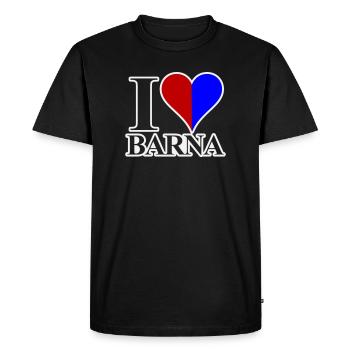 J’adore Barna - T-shirt Premium bio Homme - noir - Devant - Nico (187cm)