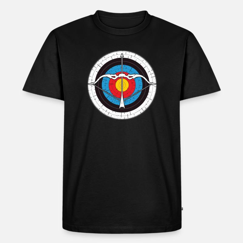 Bogenschießen, Bogensport, Bogenschütze, Archery - Männer Premium Bio T-Shirt - Schwarz
