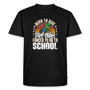 Motocross - Men's Premium Organic T-Shirt - black - Front - Nico (187cm)