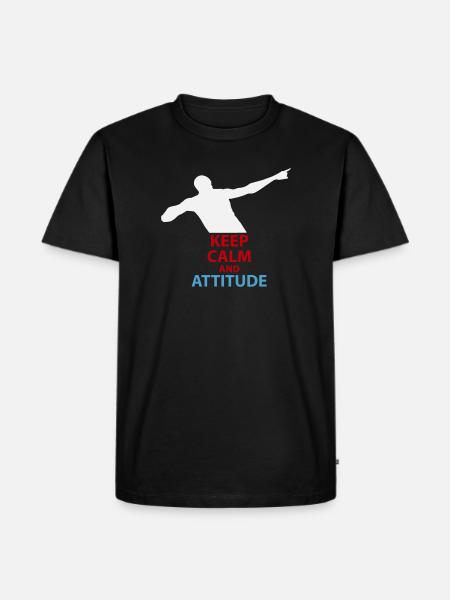 Calm and Attitude Silhouette - Men's Premium Organic T-Shirt - black