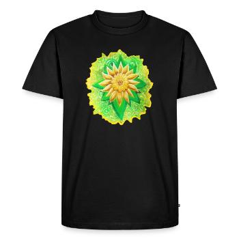 SeelenBlume - Sonja Ariel von Staden - Men's Premium Organic T-Shirt - black - Front - Nico (187cm)
