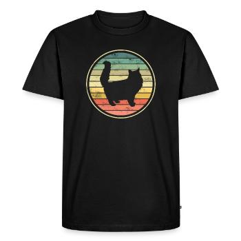 Chats Chats - T-shirt Premium bio Homme - noir - Devant - Nico (187cm)
