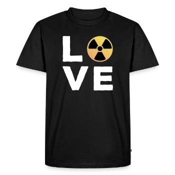 Love Cadeau Manip radio Radiologue Radiologie - T-shirt Premium bio Homme - noir - Devant - Nico (187cm)