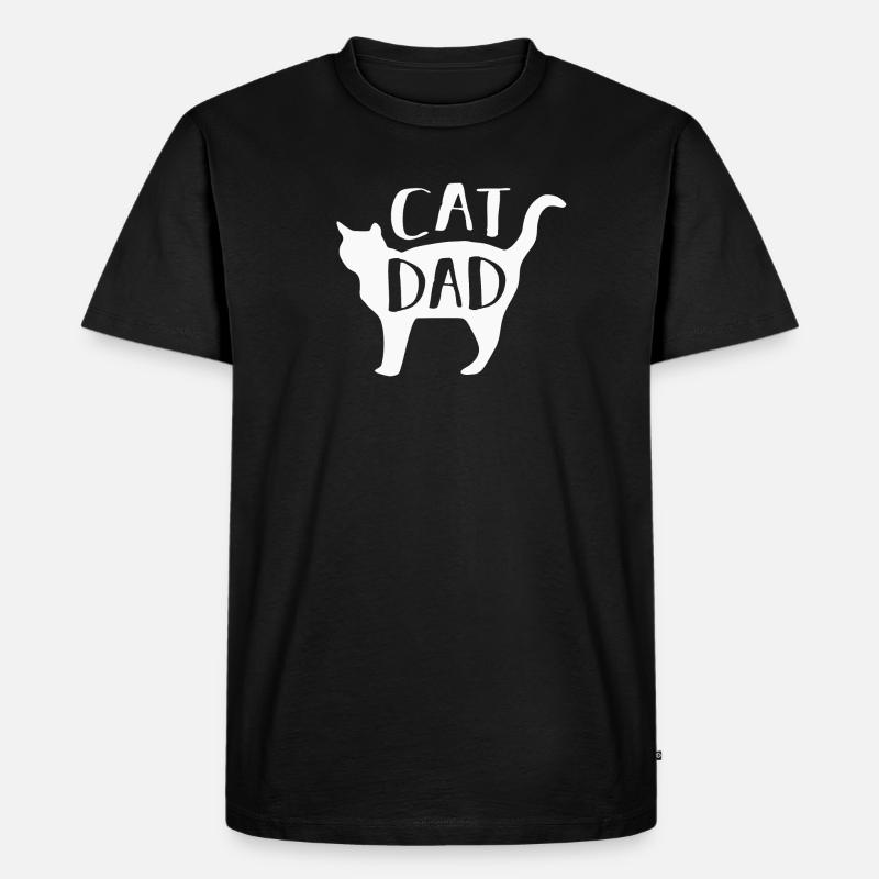 Katze Katzen - Männer Premium Bio T-Shirt - Schwarz