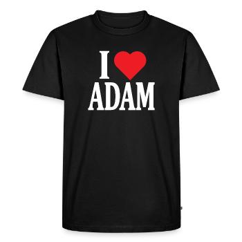 T-shirt J’aime Adam J’aime Adam t-shirt - T-shirt Premium bio Homme - noir - Devant - Nico (187cm)