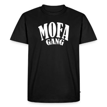 mofa cyclomoteur simmi gang club oldschool ddr schwalbe - T-shirt Premium bio Homme - noir - Devant - Nico (187cm)