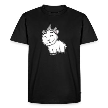 Bouc de chèvre - T-shirt Premium bio Homme - noir - Devant - Nico (187cm)