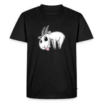Goat Goat Buck - Men's Premium Organic T-Shirt - black - Front - Nico (187cm)