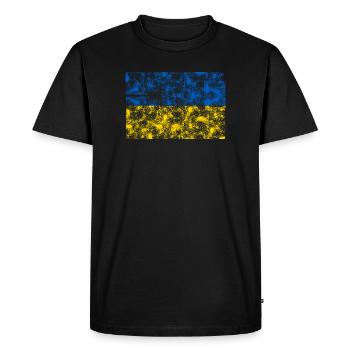Ukraine - T-shirt Premium bio Homme - noir - Devant - Nico (187cm)