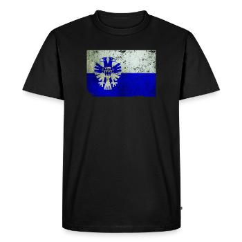 t-shirt flag of Arnhem grunge effect Nederland - Men's Premium Organic T-Shirt - black - Front - Nico (187cm)