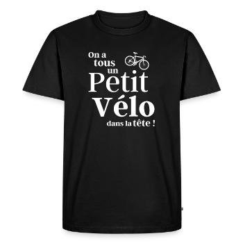 cyclisme, cyclisme sport, cyclisme humour - T-shirt Premium bio Homme - noir - Devant - Nico (187cm)