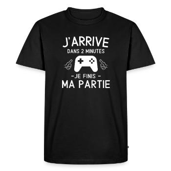 jeux vidéo, console de jeux, fan de jeux vidéo - T-shirt Premium bio Homme - noir - Devant - Nico (187cm)