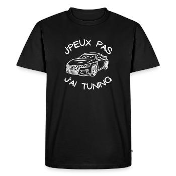 tuning, fan de tuning, mécanique - T-shirt Premium bio Homme - noir - Devant - Nico (187cm)