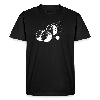 Boules de boule pour Bouler Boules Boulekugel - T-shirt Premium bio Homme - noir - Devant - Nico (187cm)