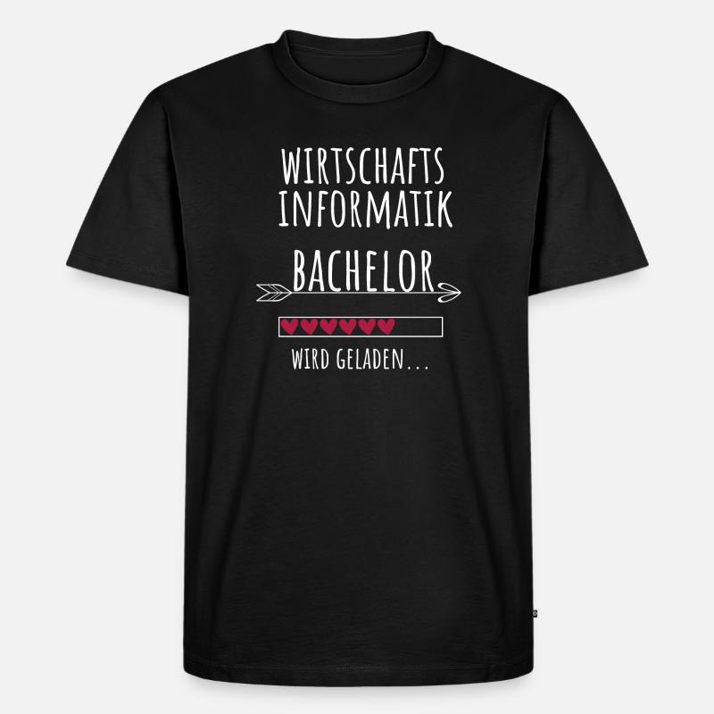 Wirtschaftsinformatik Studium Student Geschenk - Männer Premium Bio T-Shirt - Schwarz