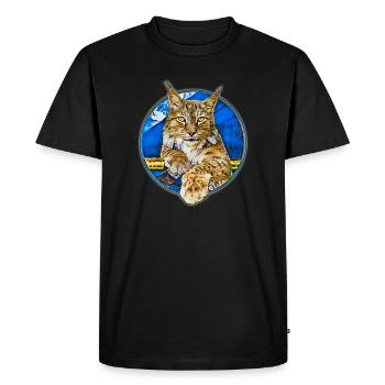 Lynx Wildcat Liberté - T-shirt Premium bio Homme - noir - Devant - Nico (187cm)