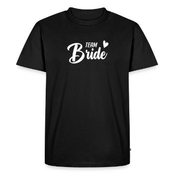 Équipe Bride - T-shirt Premium bio Homme - noir - Devant - Nico (187cm)