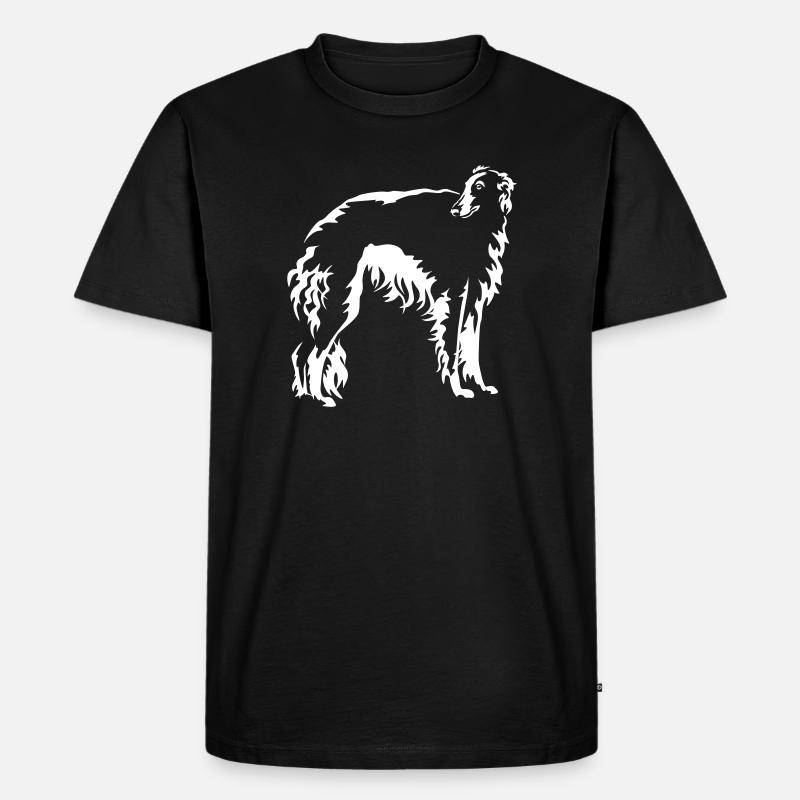 Barsoi "Black Edition" - Männer Premium Bio T-Shirt - Schwarz