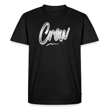 Crew - Men's Premium Organic T-Shirt - black - Front - Nico (187cm)